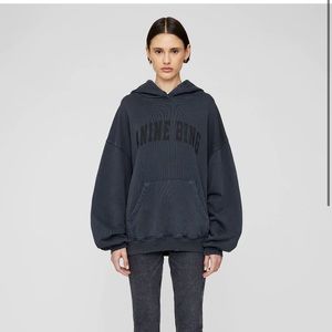 ANINE BING Harvey Sweatshirt Dark Washed Black